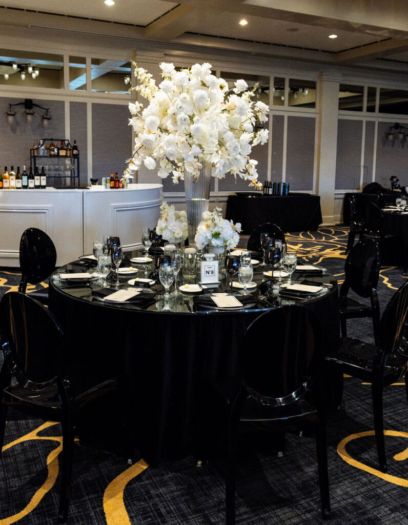 chnel inspired luxury event decor